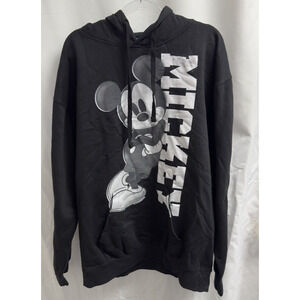 Disney's Mickey Mouse Hoodie Zuni Sportswear Unisex Size XL Black